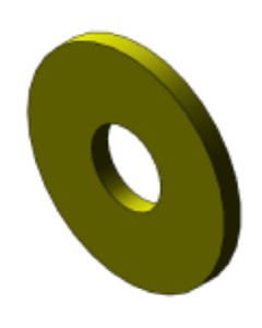 Smooth washer m12 din 9021 zinc